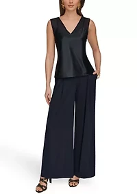 Women's Sleeveless V-Neck Top