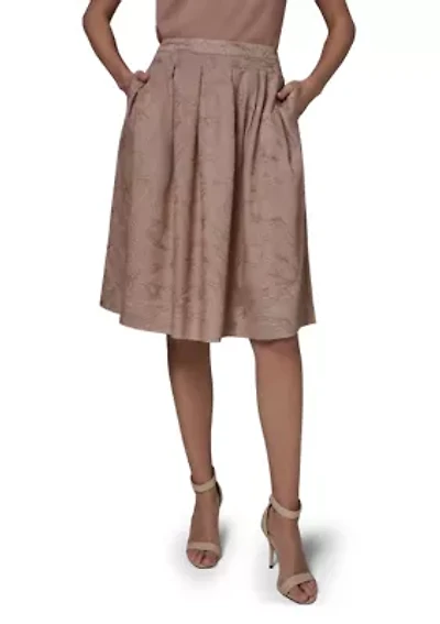 Women's Jacquard A-Line Skirt