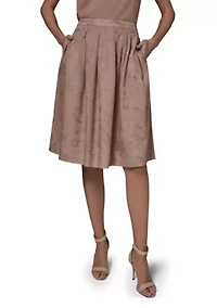 Women's Jacquard A-Line Skirt