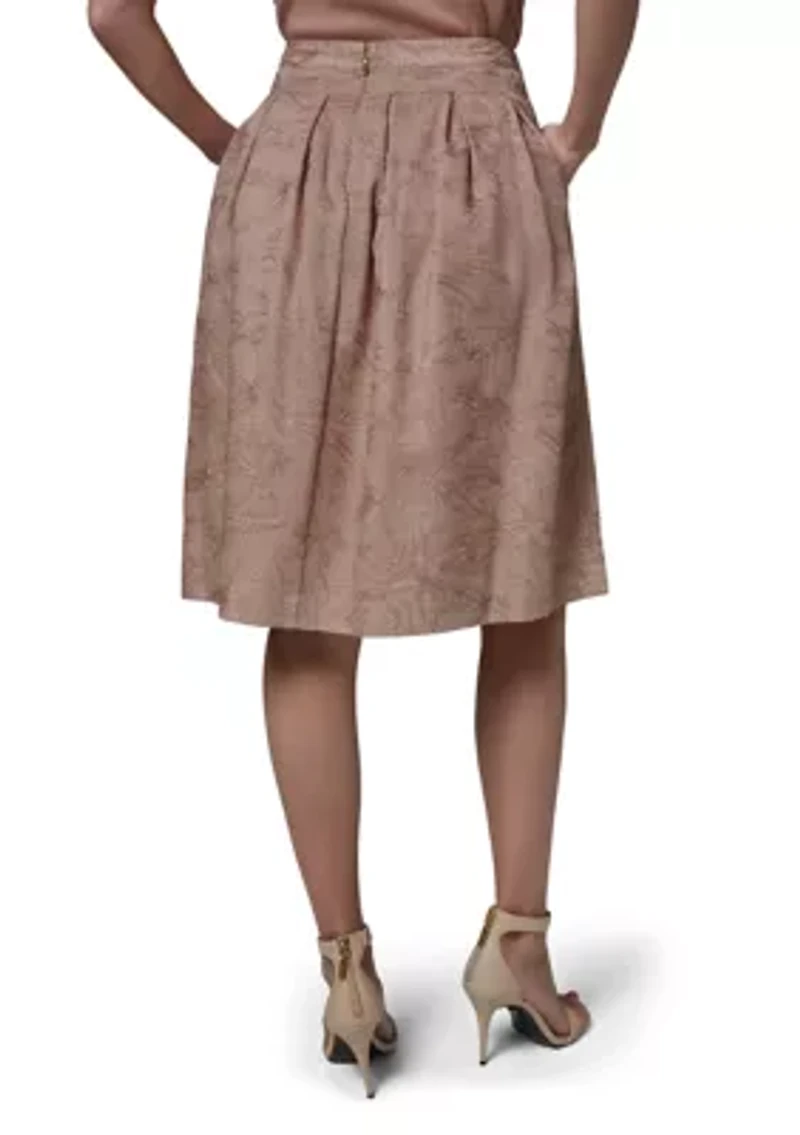 Women's Jacquard A-Line Skirt