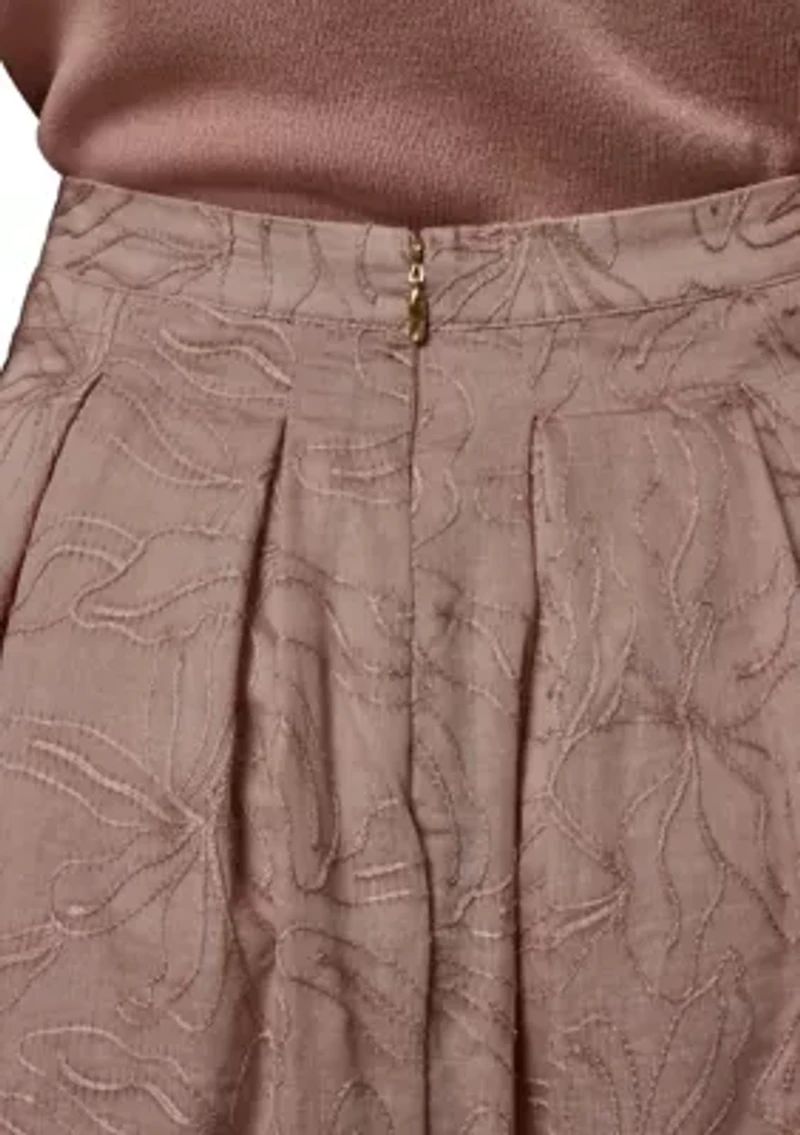 Women's Jacquard A-Line Skirt