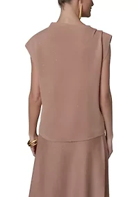 Women's Funnel Neck Knit Top