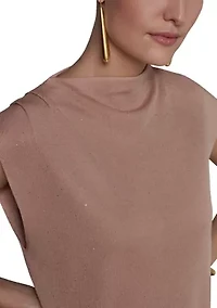 Women's Funnel Neck Knit Top