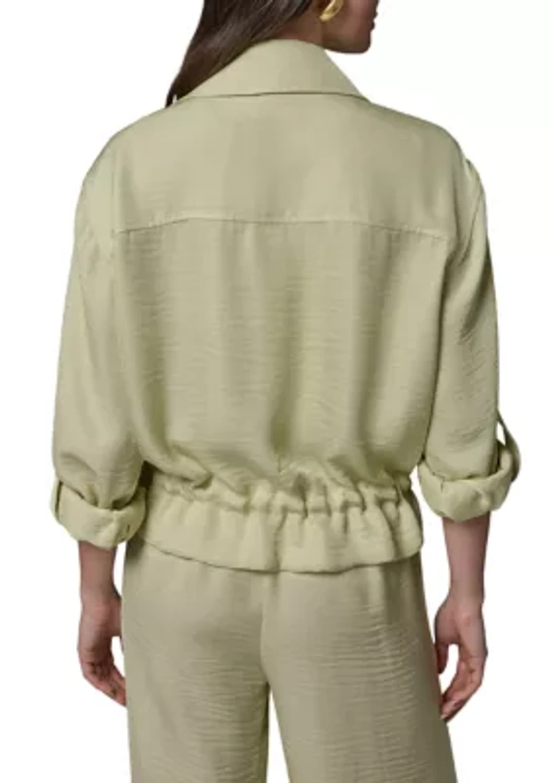 Women's Long Sleeve Utility Pocket Jacket