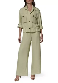 Women's Long Sleeve Utility Pocket Jacket