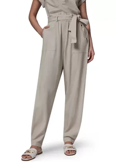 Women's Tie Waist Linen Pants
