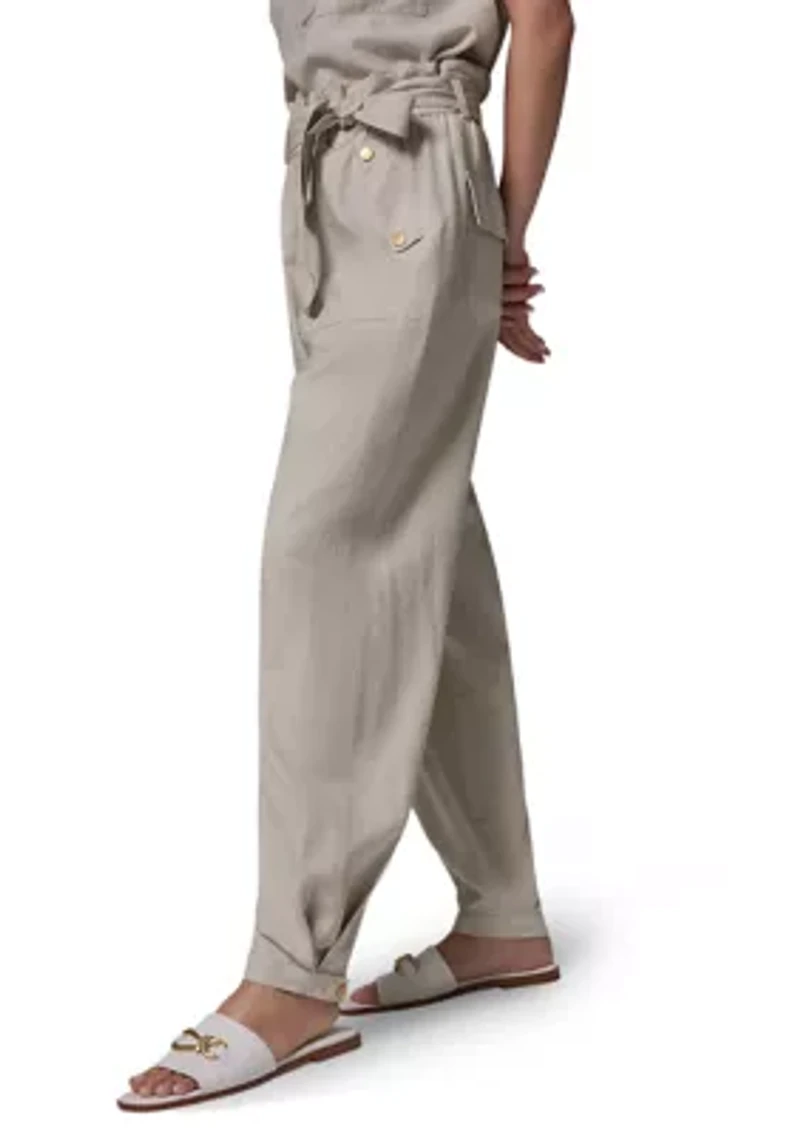 Women's Tie Waist Linen Pants