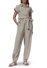 Women's Tie Waist Linen Pants