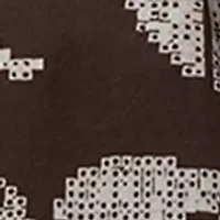 Women's A-line Palm Print Skirt