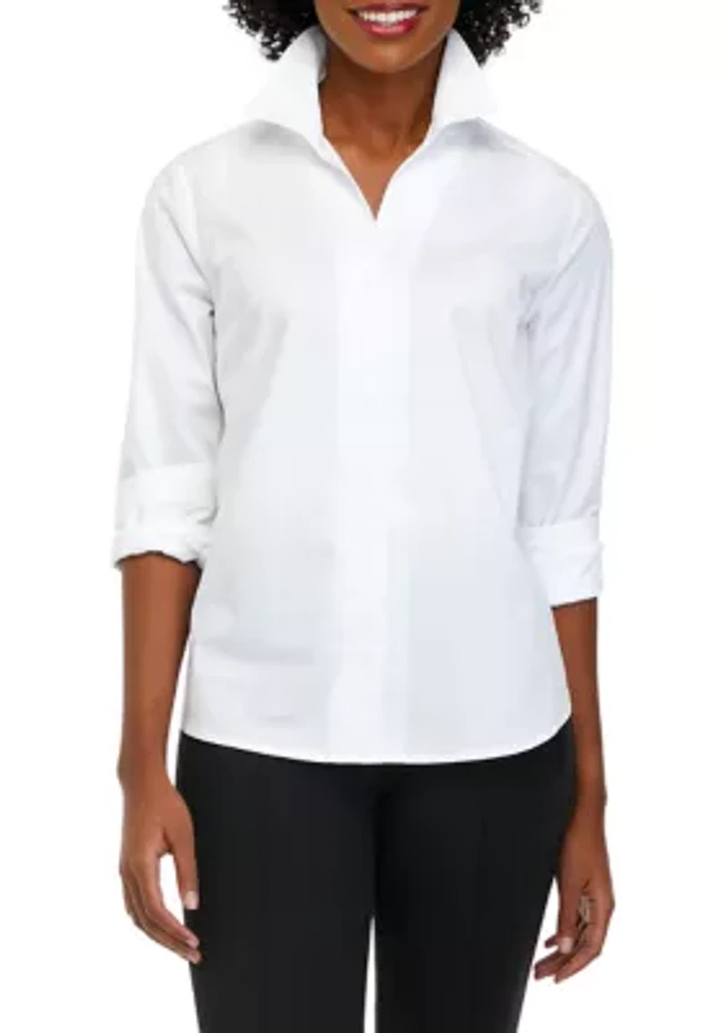 Women's Collared Button Front Shirt