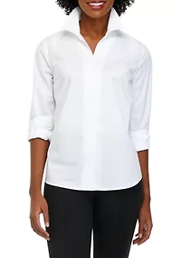 Women's Collared Button Front Shirt