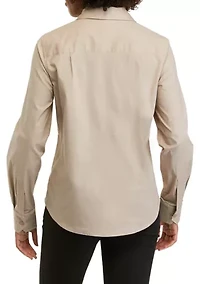 Women's Collared Button Front Shirt