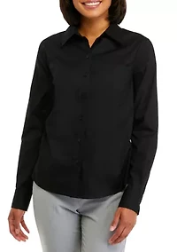 Women's Collared Button Front Shirt