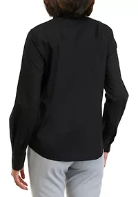 Women's Collared Button Front Shirt