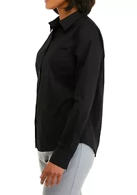 Women's Collared Button Front Shirt