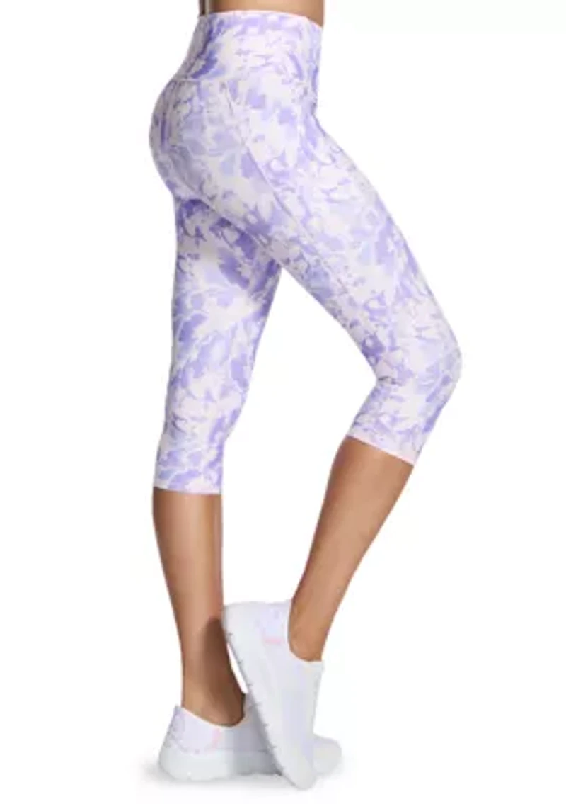 Women's GO FLEX® Printed High Waisted Capri Leggings