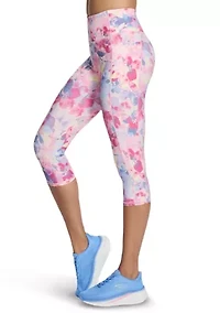Women's GO FLEX® Printed High Waisted Capri Leggings