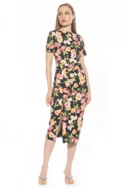 Zayd Boatneck Midi Sheath Dress