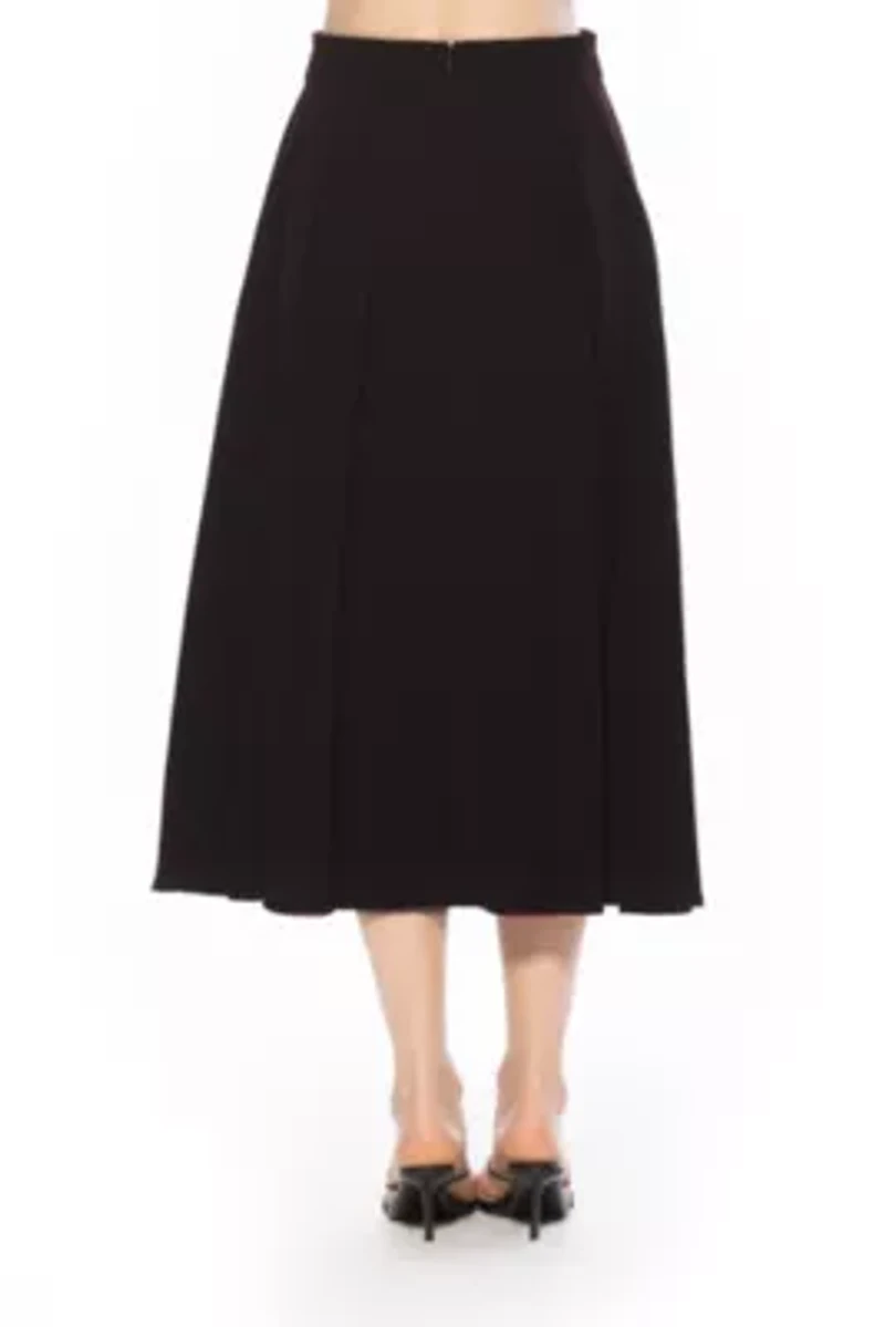 Oren Long Pleated Midi Skirt