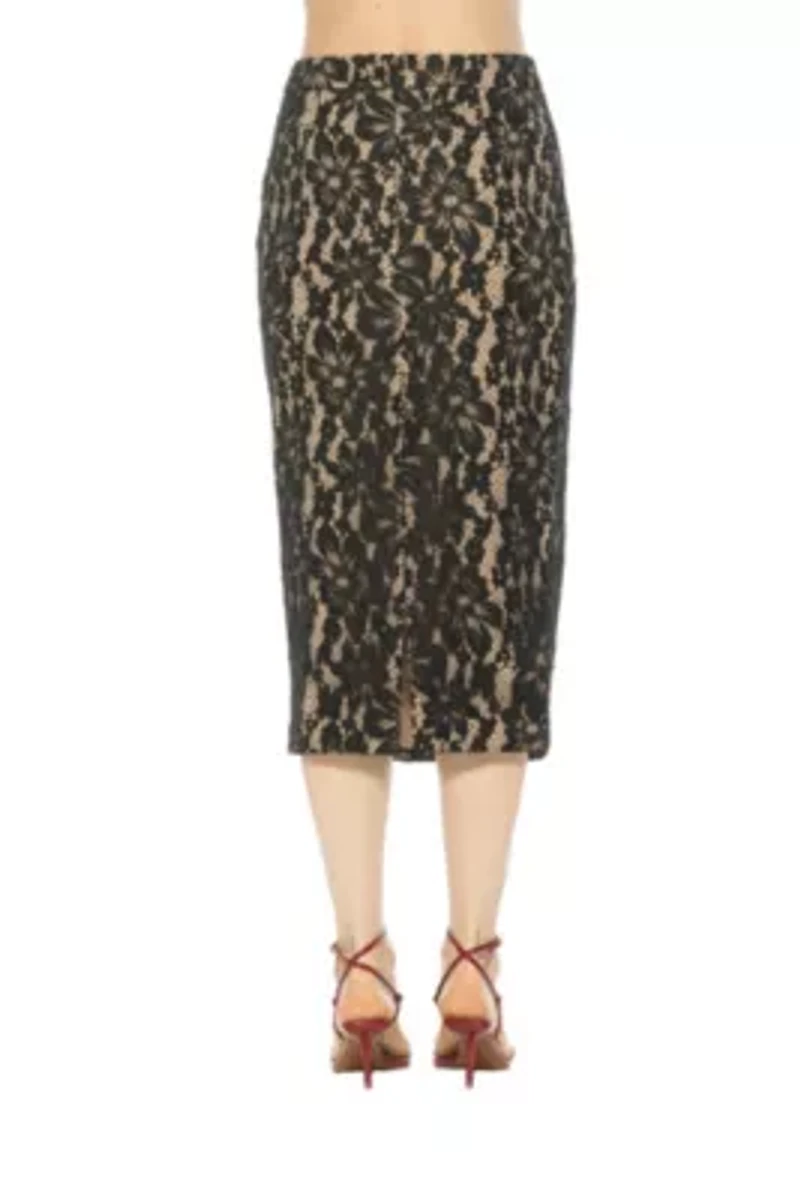Taye Lace Midi Skirt