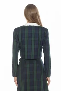 Aurelia Long Sleeve Plaid Jacket
