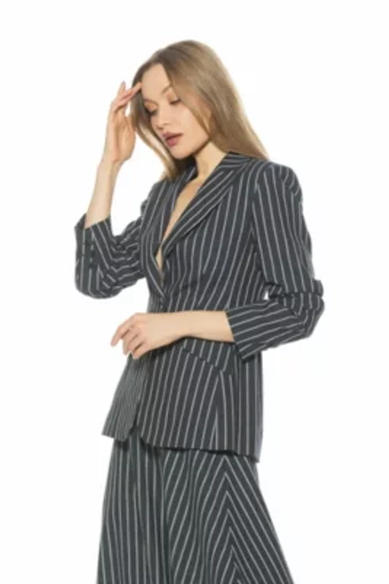 Tau Striped Blazer
