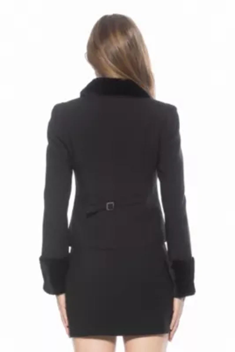 Fran Faux Fur Collar And Sleeve Jacket