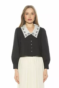 Issey Lace Collared Blouse