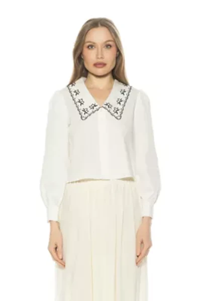 Issey Lace Collared Blouse