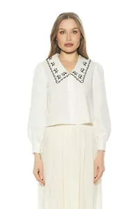 Issey Lace Collared Blouse