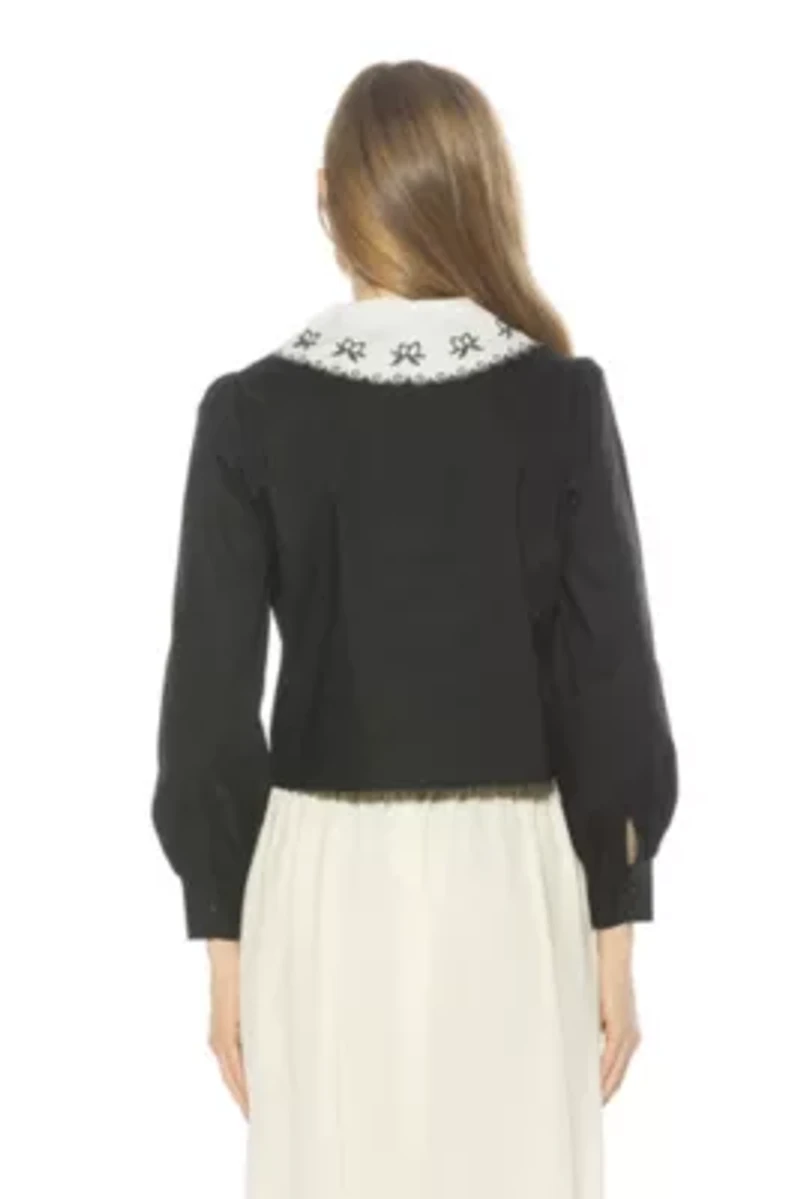 Issey Lace Collared Blouse