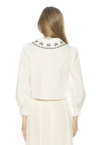 Issey Lace Collared Blouse