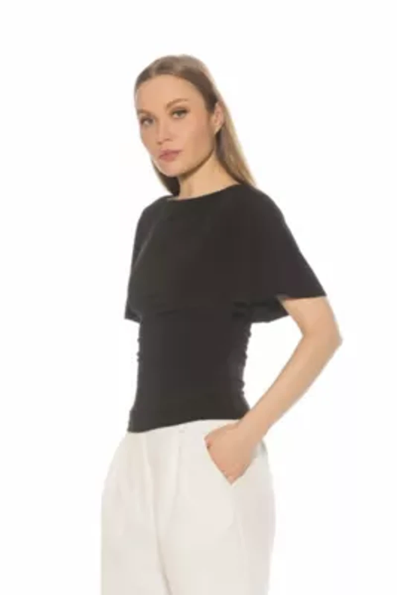 Jan Boatneck Ruched Top
