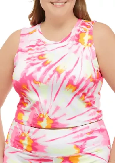 Plus Cropped Bra Tank