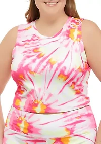 Plus Cropped Bra Tank