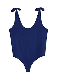 Plus Tie Strap Tank Bodysuit