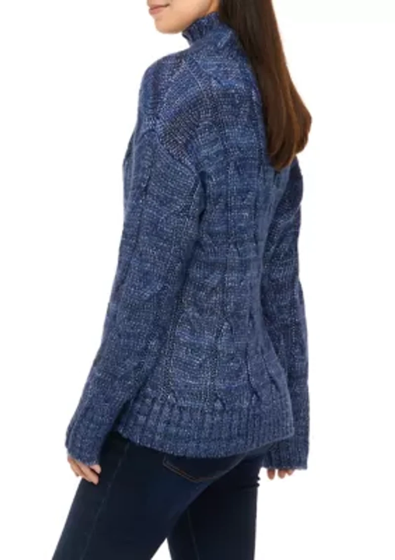 Women's Cable Turtleneck Sweater