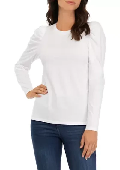 Women's Pleated Shoulder T-Shirt