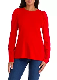 Women's Pleated Shoulder T-Shirt