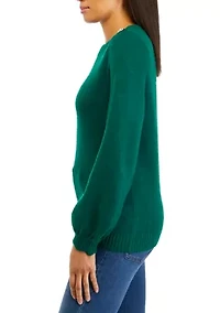 Women's Button Shoulder Sweater