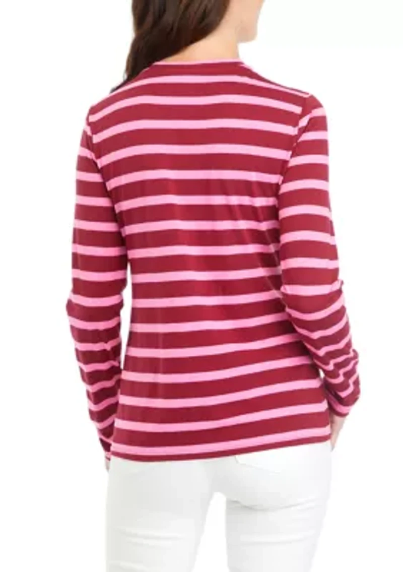 Women's Striped Long Sleeve T-Shirt