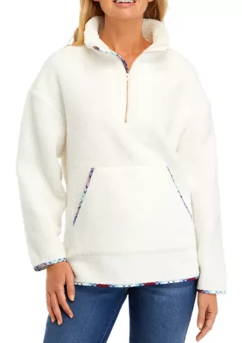 Women's Long Sleeve Sherpa Pullover