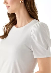 Women's Short Puff Sleeve T-Shirt