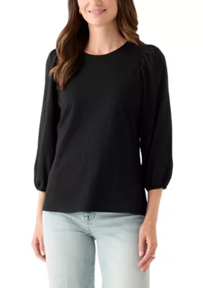 Women's 3/4 Puff Sleeve Top