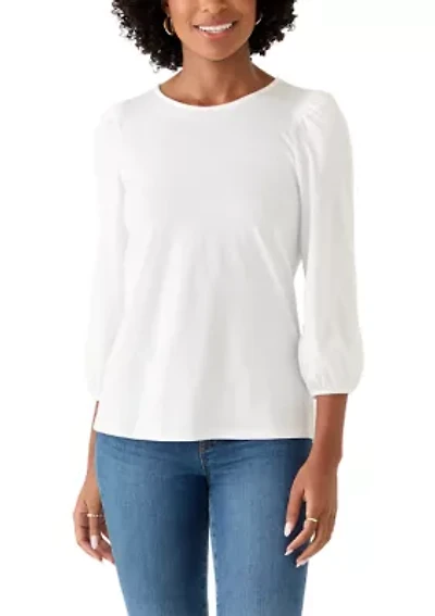 Women's 3/4 Puff Sleeve Top