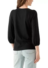 Women's 3/4 Puff Sleeve Top