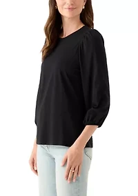 Women's 3/4 Puff Sleeve Top