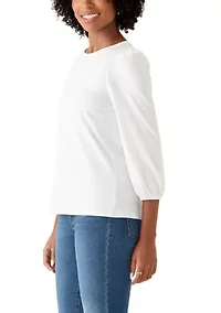 Women's 3/4 Puff Sleeve Top