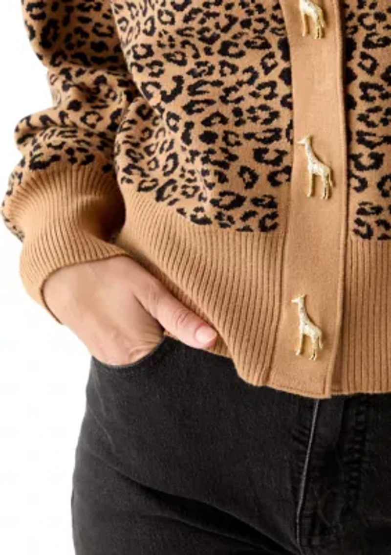Women's Animal Print Cardigan