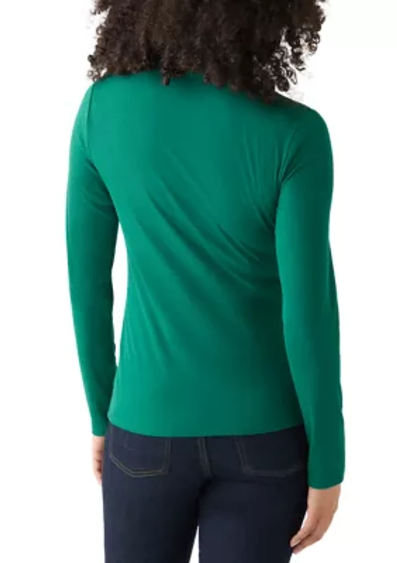 Women's Knit Turtleneck Top